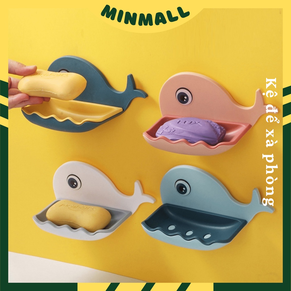 Kệ Để Xà Phòng Nhà Tắm, Khay Đựng Xà Bông Hình Cá Voi #T10-6