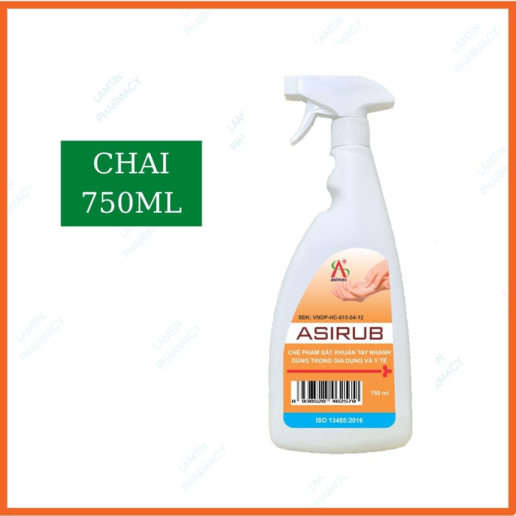 ASIRUB Nước Rửa Tay Khô Chai 500ml, 750ml