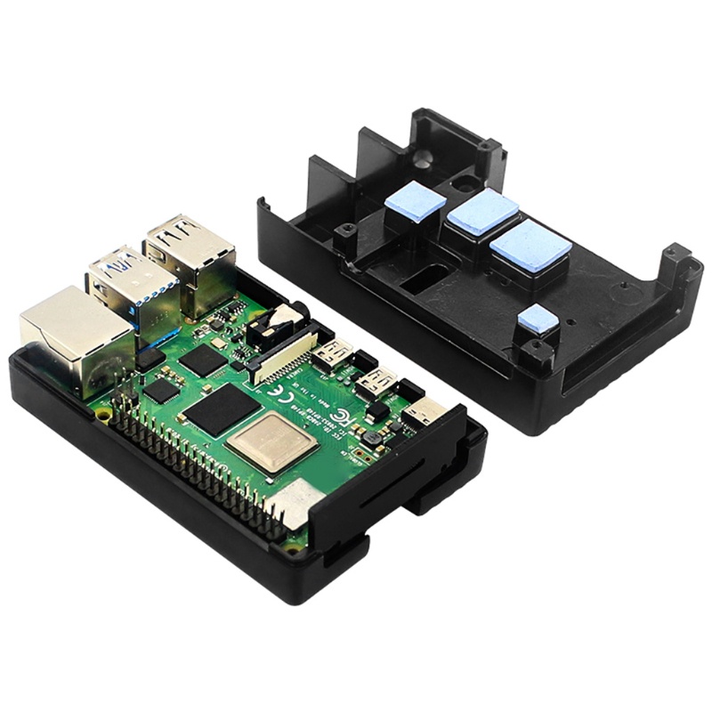 Quạt Tản Nhiệt Làm Mát Raspberry Pi 4 Model B Bằng Kim Loại Kèm Quạt Mini