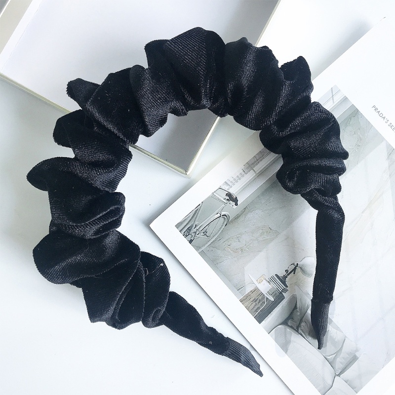 Băng Đô Cài Tóc Vải Nhung Phong Cách Vintage Thập Niên 90