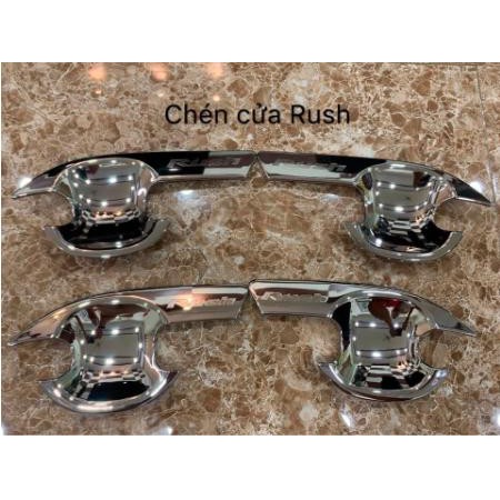 Bộ ốp tay mở, hõm cửa xe Toyota Rush mạ crom cao cấp