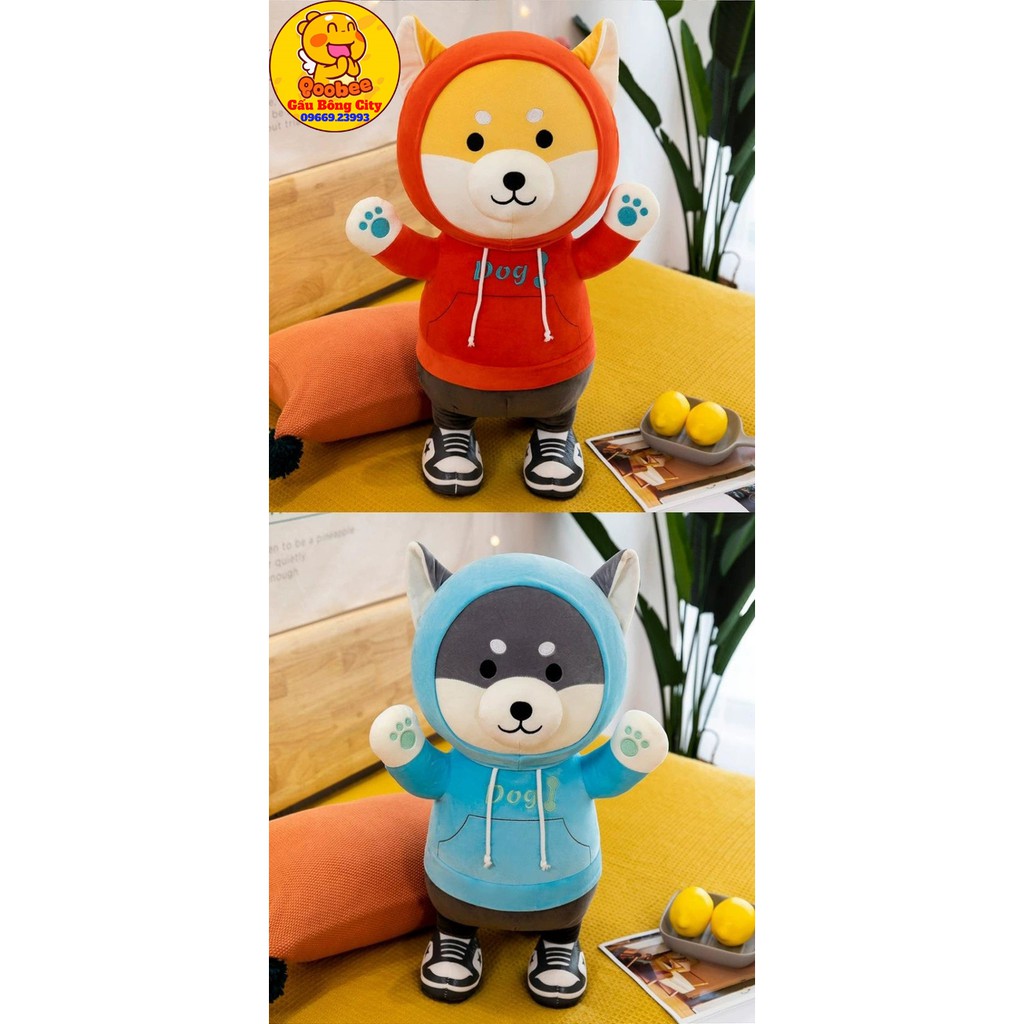 Chó Bông Shiba Áo Hoodie Mềm Mịn Dễ Thương Nhập Khẩu Cao Cấp Gấu Bông City