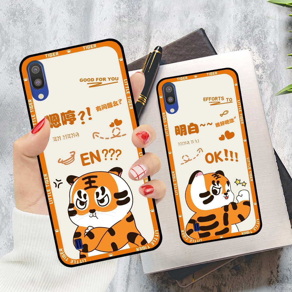 Ốp lưng Samsung A10 / M10 / A01 in hình cặp đôi doremon, hổ, khủng long dễ thương