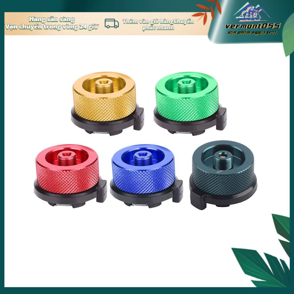 Vermont055 Outdoor Stove Burners Adaptor Input Screw Type Converter Connector Valve Gas Tank Adapter