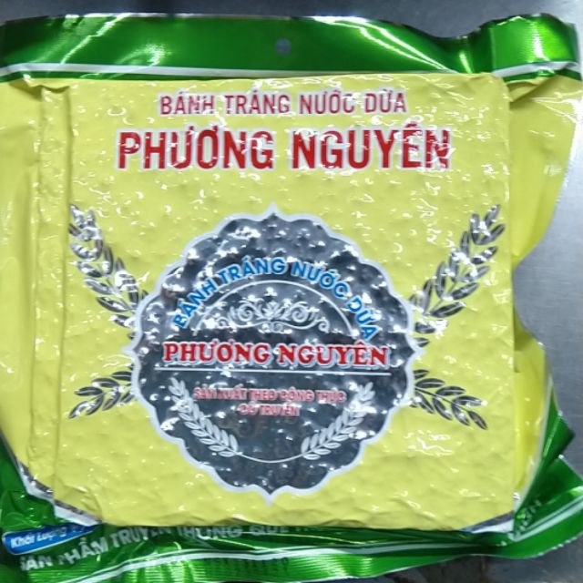 COMBO 10 GÓI BÁNH TRÁNG NƯỚC DỪA PHƯƠNG NGUYÊN ĐẶC SẢN BÌNH ĐỊNH - nướng sẵn ( gói 75gr )