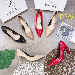 Giày cao gót da bóng MONA cao 9cm - D793