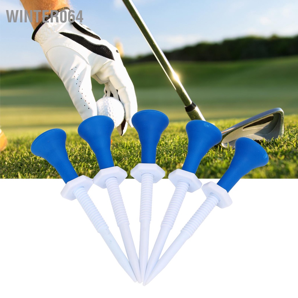 5 cái Golf Tees Chủ nhựa 85mm Chiều dài có thể điều chỉnh Hex Screw Nut Training Phụ kiện Winter064