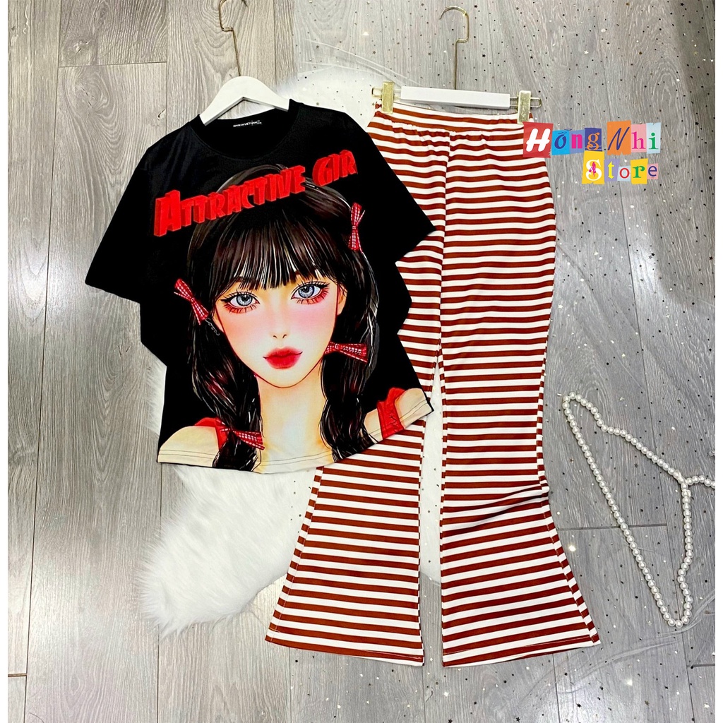 Quần Thun Dài Ống Loe Pass Sọc Lưng Thun Co Giãn Thoải Mái Ulzzang - MM