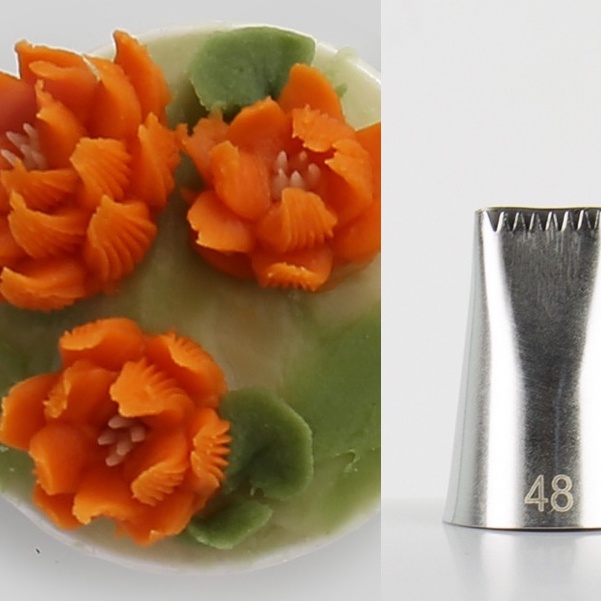 Đui đan giỏ, đuôi bắt kem hàng rào trang trí bánh kem bằng thép không gỉ đúc liền khối nhiều mẫu