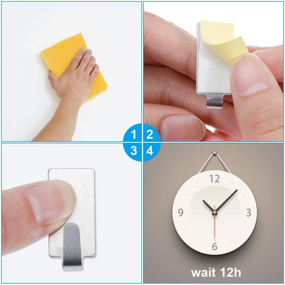 Móc treo Hk10017 dán tường bằng thép không gỉ đa năng