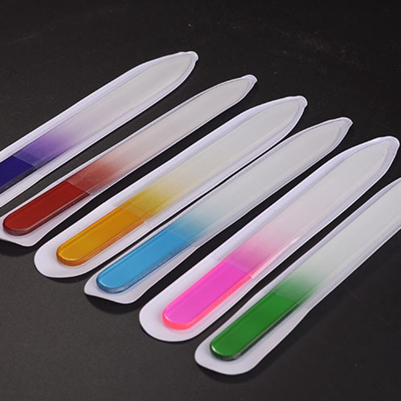 Set 6 Dũa Móng Tay Thủy Tinh 9cm