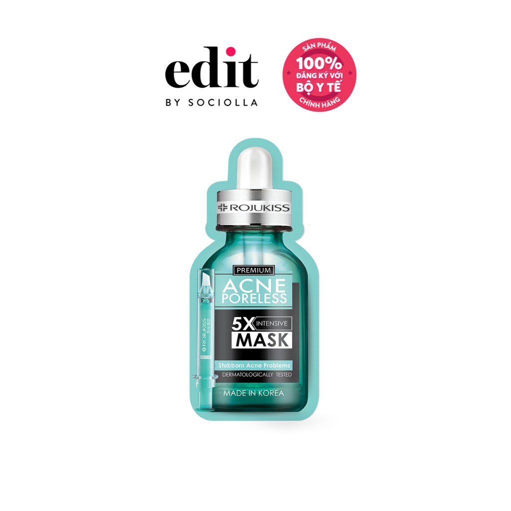 Bộ 3 Mặt nạ ROJUKISS 5x dưỡng chất bảo vệ cải thiện sáng khỏe toàn diện 30g x 3