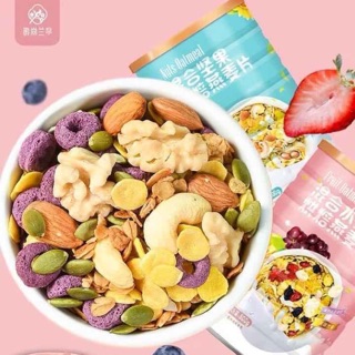 Ngũ cốc ăn sáng nuts oatmeal & fruit oatmeal