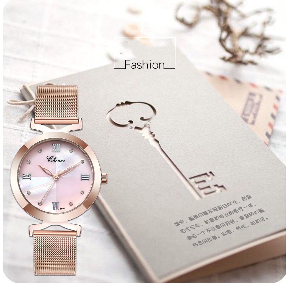 [CHÍNH HÃNG] Đồng hồ nữ CHENXI CX091M dây Titanium nhuyễn mặt khảm trai sang trọng nữ tính đầy quyến rũ | BigBuy360 - bigbuy360.vn