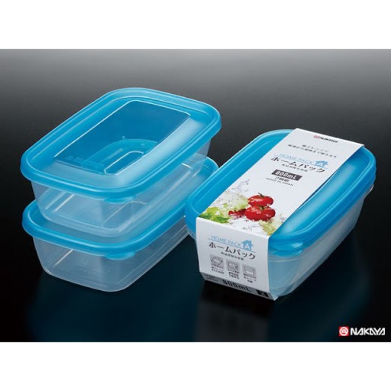 Set 2 hộp nhựa cao cấp Nakaya Nhật Bản (800ml)