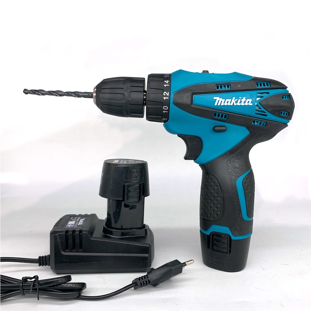 [Tặng Bộ Phụ Kiện 24] Khoan pin Makita 12v - Khoan gỗ, kim loại, bắt vít,...Cờ Lê Tác Động 520Nm 18V 1/2
