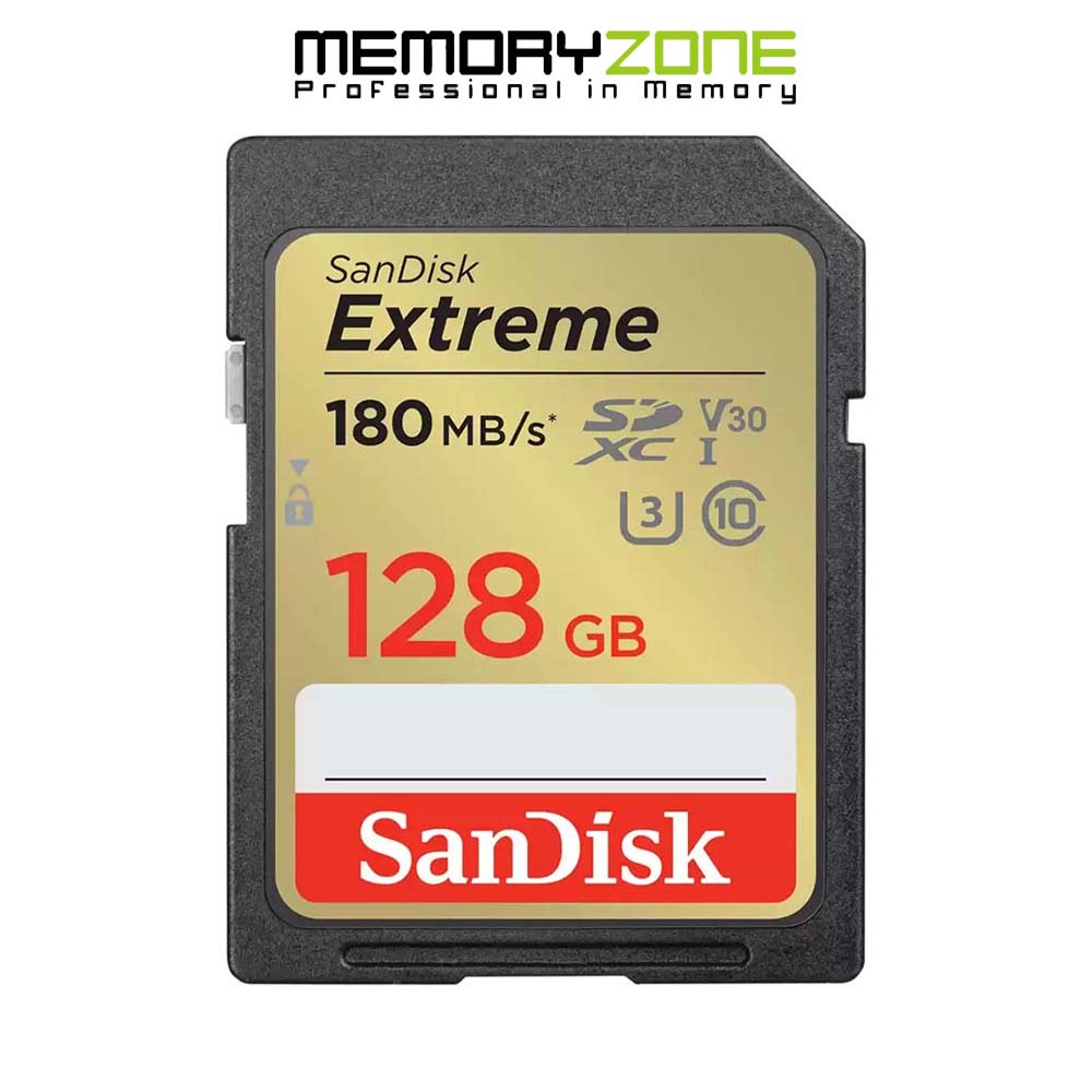 Thẻ nhớ SDXC SanDisk Extreme U3 V30 128GB 180MB/s SDSDXVA-128G-GNCIN
