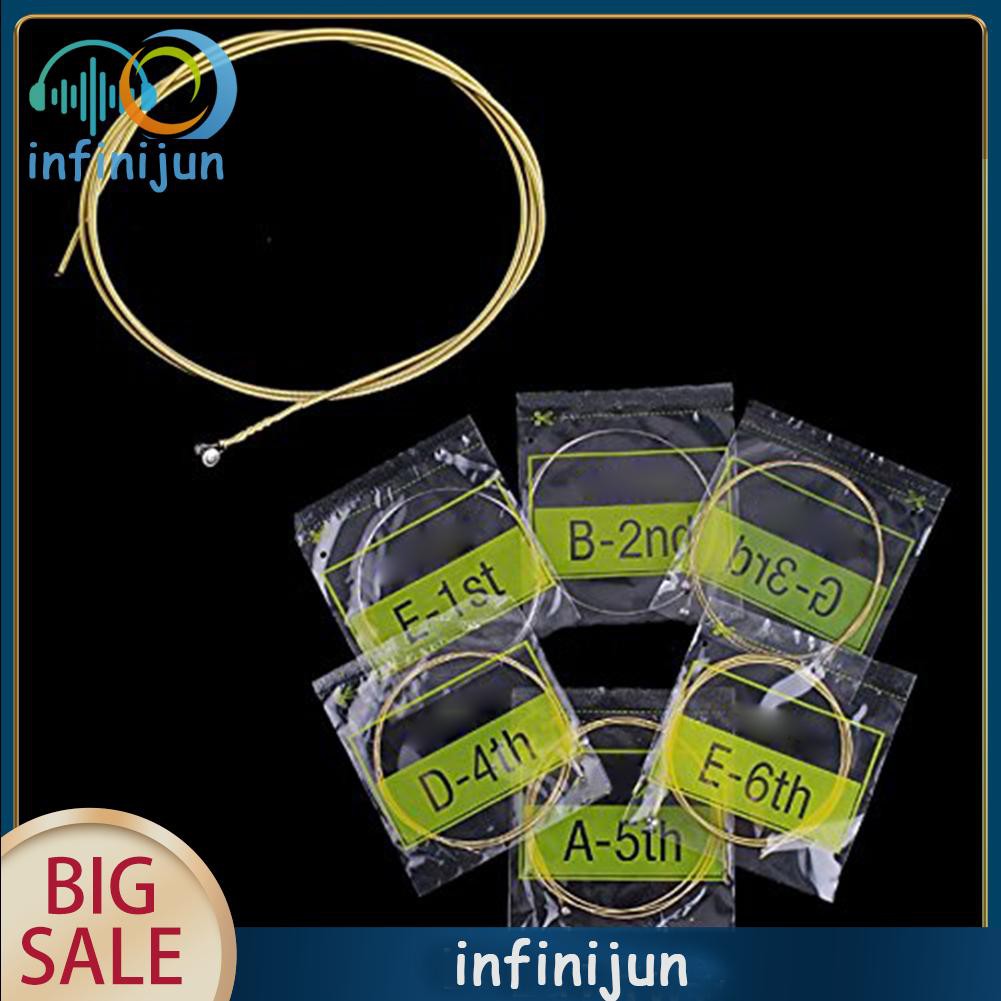 Set 6 Dây Đàn Guitar Mạ Vàng