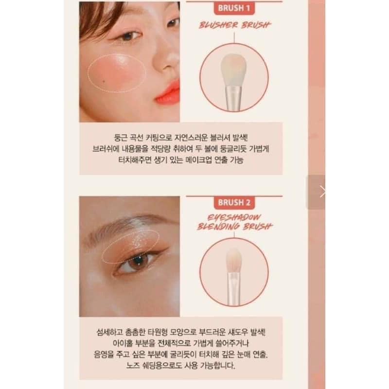 Set 3 cây cọ make up Clio pro play Makeup Set + túi đựng | BigBuy360 - bigbuy360.vn