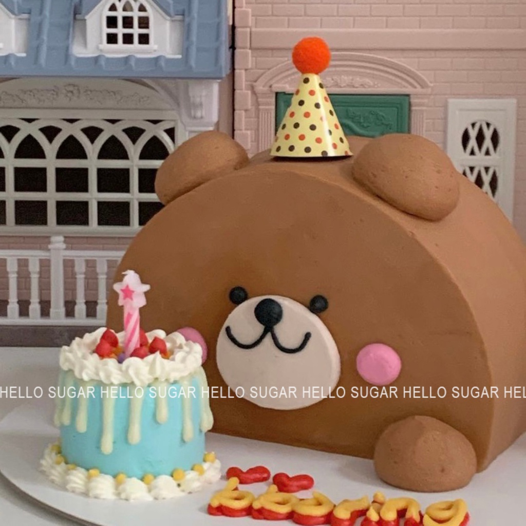 Mũ Sinh Nhật mini Hoạt Hình Cắm Trang Trí Bánh Kem Tráng Miệng Phong Cách retro