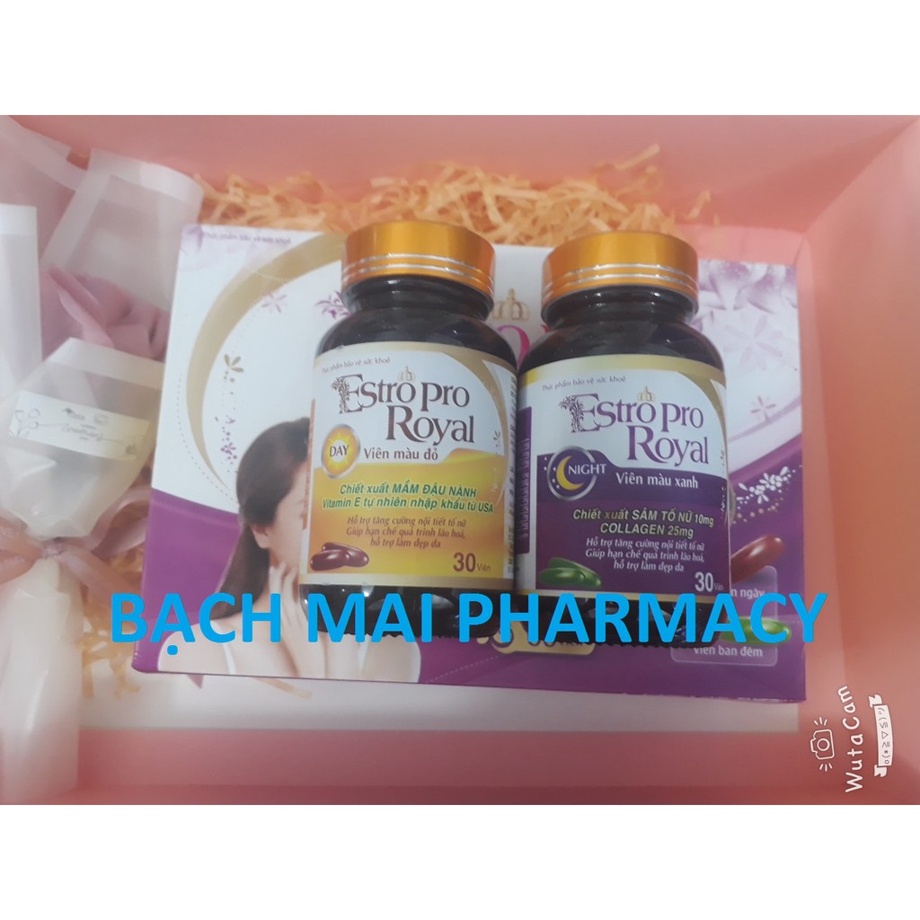 (CHÍNH HÃNG) Viên uống nội tiết tố ESTROPRO ROYAL, hỗ trợ tăng cường nội tiết tố nữ, giảm lão hóa và làm đẹp da