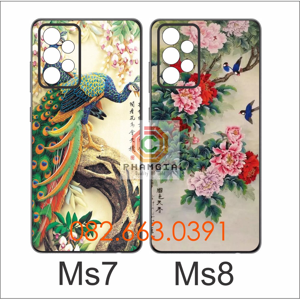 Ốp lưng Samsung A52 (4G/5G) / A72 (4G/5G) dẻo đen in hình thư pháp bảo vệ cam (P3)