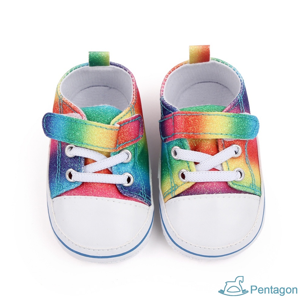 Giày Sọc Ca Rô Đế Mềm Cho Bé 0-18 Tháng Walkers