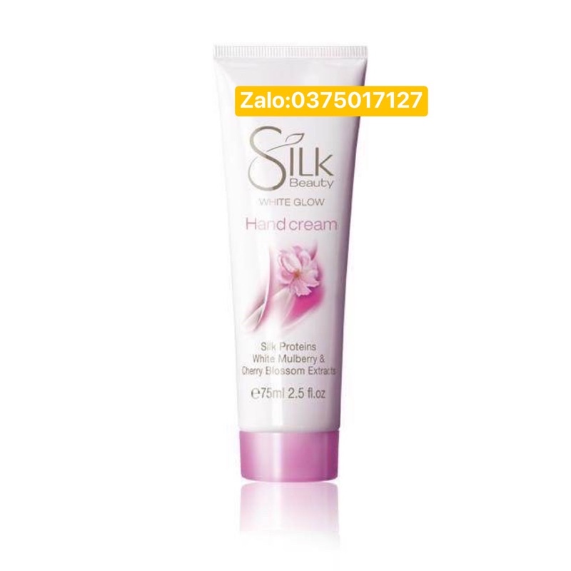 kem dưỡng da tay (Silk Beauty White Glow Hand Cream) - mẫu mới