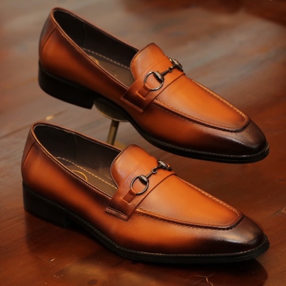 Giày lười da nam cao cấp ERMAND đế phíp da bò thật bảo hành 1 năm - Mã T877