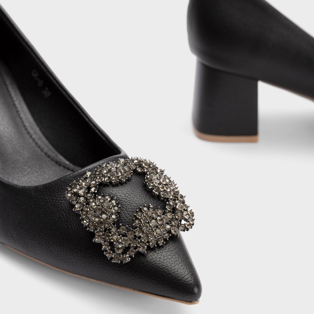 Giầy Nữ Đế Vuông Khoá Đá 5Phân HAPAS - CG5547