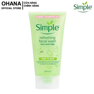 Sữa Rửa Mặt Dạng Gel Simple Kind To Skin Refreshing Facial Wash 150ml