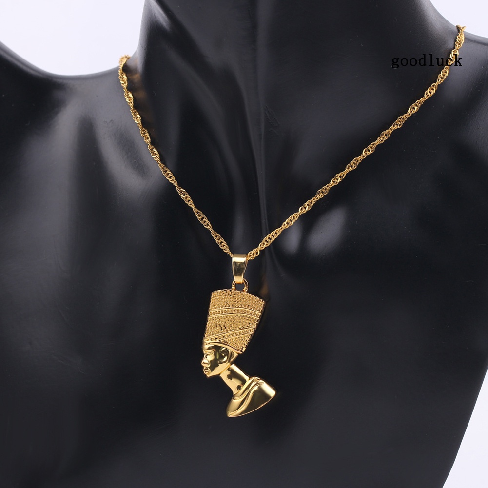 Hip-Hop Men Ancient Egyptian Pharaoh Pendant Alloy Chain Necklace Jewelry Gift