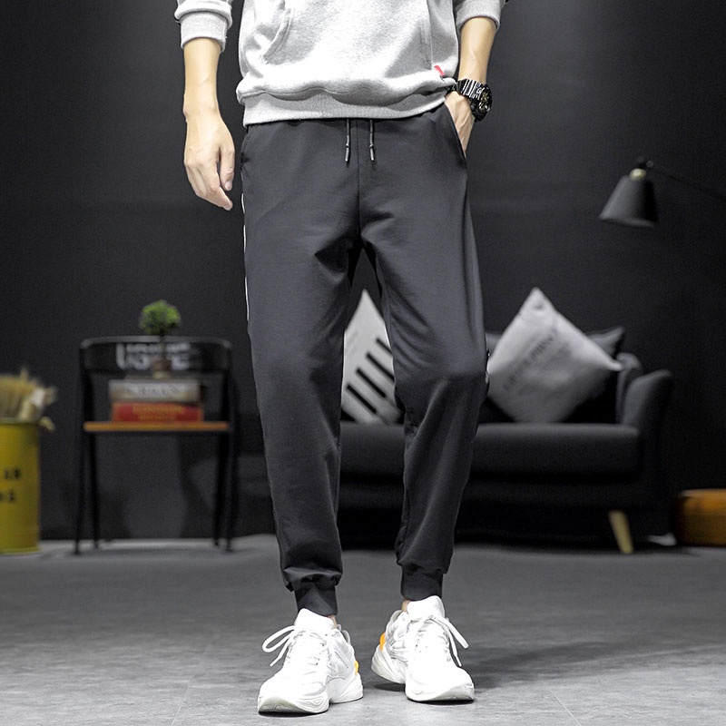 Quần Dài Thể Thao Kẻ Sọc Thoáng Khí Nhanh Khô Thiết Kế Đơn Giản Thời Trang Mùa Xuân Cho Nam