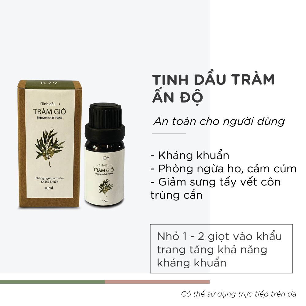 Tinh Dầu Tràm Gió Nguyên Chất Joy 10ml Ấn Độ