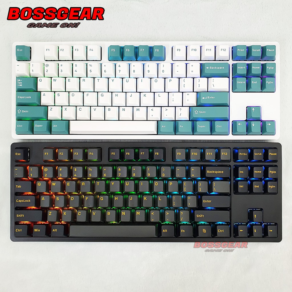 Bàn phím cơ FLEsports F11G Pro Polar Night và Aqua Green Chính hãng 3 Modes Keycap PBT