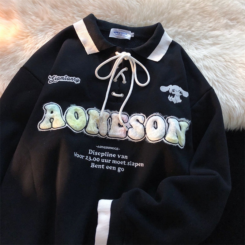 Áo hoodie Dài Tay oversize Phong Cách Hàn Quốc 2021 | BigBuy360 - bigbuy360.vn