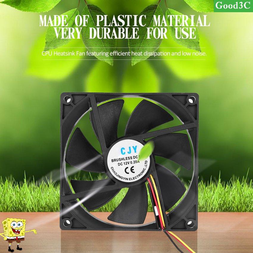 12V 3-Pin 9cm 90 x 25mm 90mm CPU Heat Sinks Cooler Fan DC Cooling Fan 65 CFM