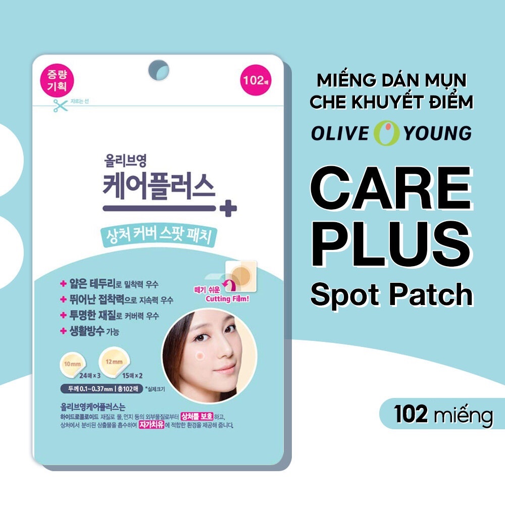 Miếng dán mụn Careplus Olive Young Oliveyoung 102 miếng