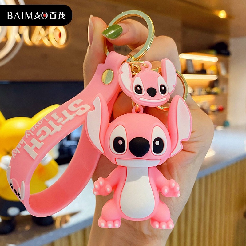 Móc Khóa Epoxy Hình Búp Bê Stitch Hoạt Hình Sáng Tạo Dễ Thương Dành Cho Nam Và Nữ