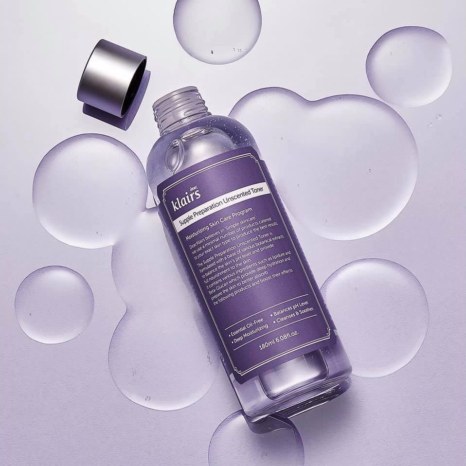 Toner Klairs Supple Preparation Unscented - Nước Hoa Hồng Klairs Không Mùi Dưỡng Ẩm - 180ml | BigBuy360 - bigbuy360.vn