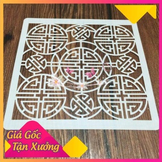 Khuôn vẽ mica dẻo 15*15cm - mộc xinh