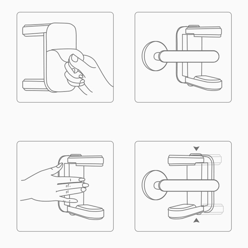 Khóa Tay Nắm Cửa Tự Dính An Toàn Cho Bé