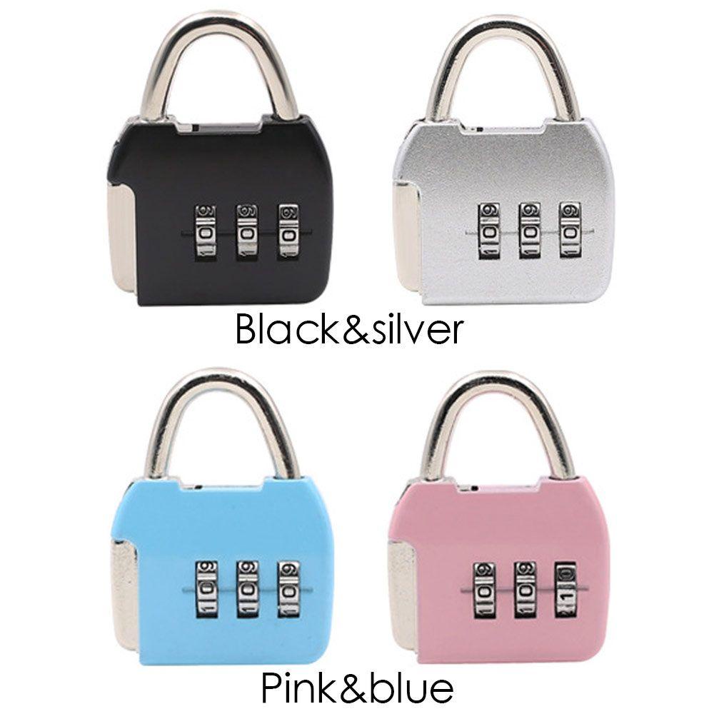 Set 1 Ổ Khóa Hành Lý Mini 3 Chữ Số