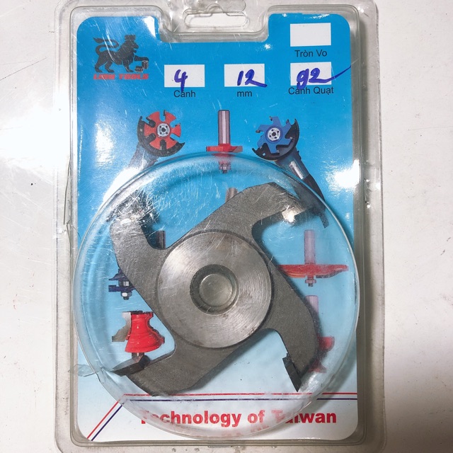 Lưỡi phay gỗ 4 cánh 12ly chéo