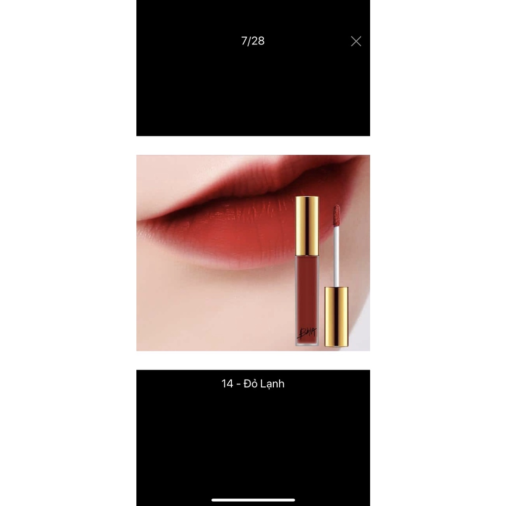 Son Kem Lì Bbia Không Trôi Chính Hãng Hàn Quốc Last Velvet Lip Tint