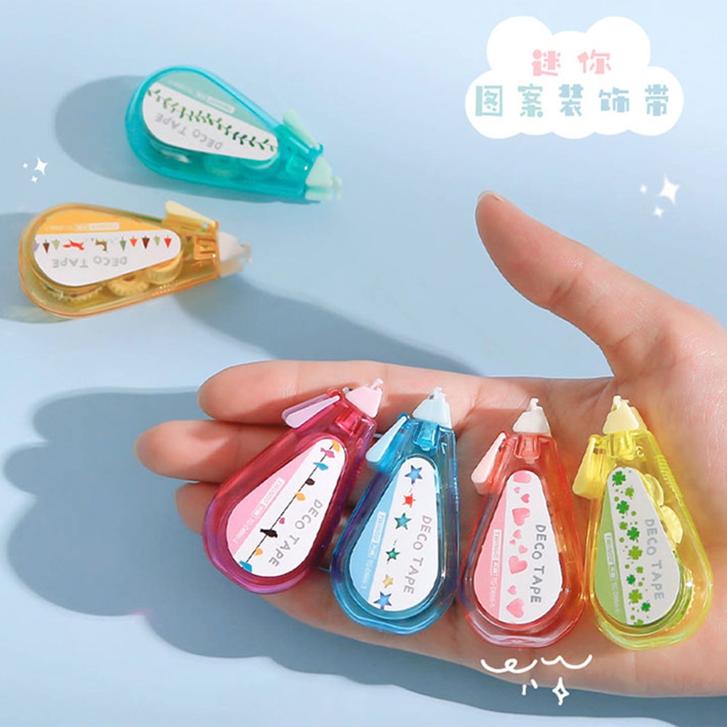 Băng Keo Dán Mini Dùng Trang Trí Sổ Tay Nhật Ký DIY