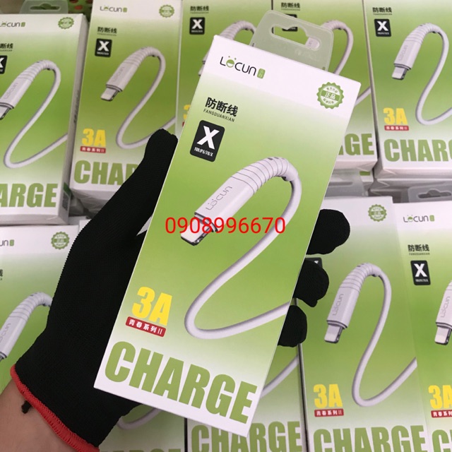 Dây Cáp Lecun FD-10 cho iPhone 5 6 7 8 X...