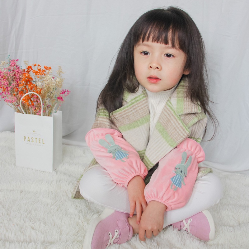 Ống tay áo giữ ấm chống bẩn dành cho bé trai và bé gái từ 1-8 tuổi