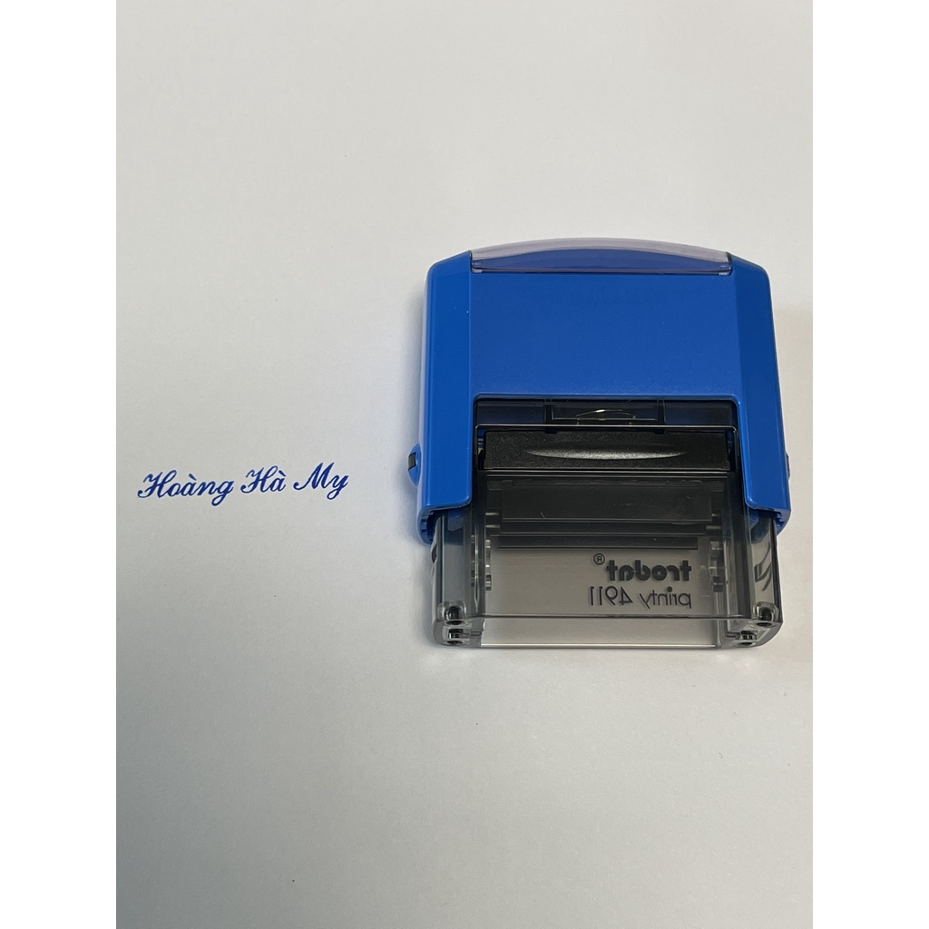 Con Dấu Tên Theo Yêu Cầu, Dấu mộc Tên Cá Nhân Trodat Printy 4911 Màu Mực Đỏ Rõ Nét, Nhỏ Gọn Tiện Lợi