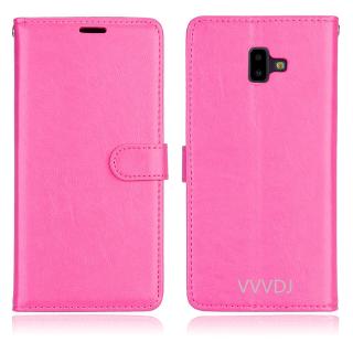 Ốp lưng da dạng lật dành cho điện thoại Samsung Galaxy J6 Plus J6+ J6 Plus J610F J610 SM-J610F J6Plus